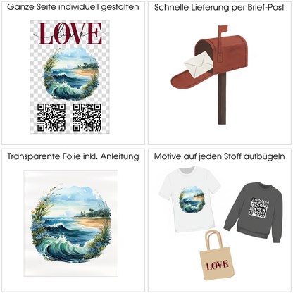 Bügelbilder selbst gestalten und Bügelbilder drucken lassen