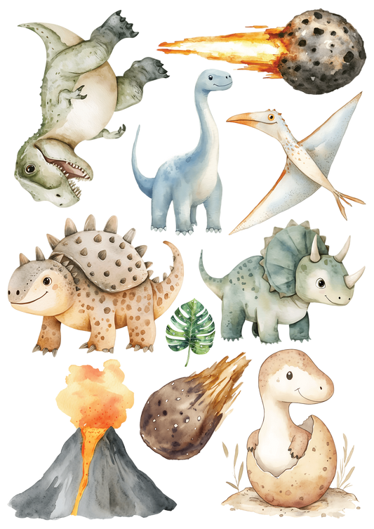 10 Bügelbilder (Dinos) für einen 1 €